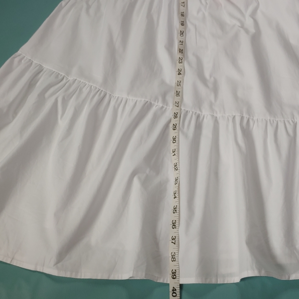 HELLO MOLLY Seaside Picnic Midi White Dress Size 2 - Picture 8 of 13